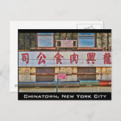 Carte Postale Chinatown, New York (Devant / Derrière)