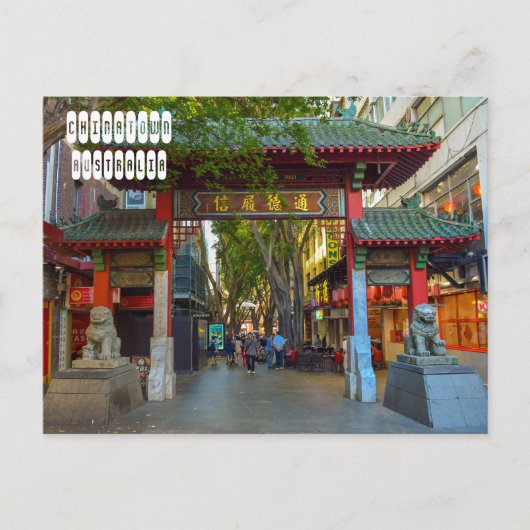 Carte Postale Chinatown Sydney en Australie (Devant)