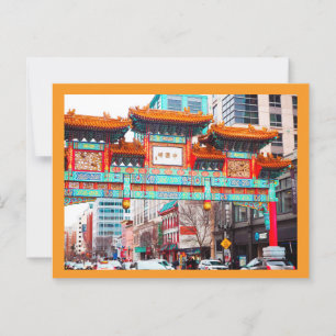 Carte Postale Chinatown. Washington, DC, États-Unis