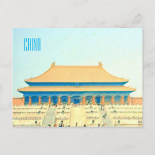 Carte Postale Chine Cité interdite voyage vintage