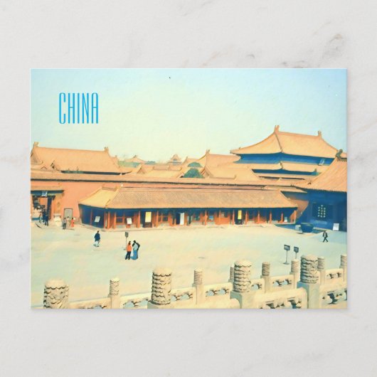 Carte Postale Chine Cité interdite voyage vintage (Devant)