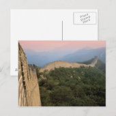 Carte Postale Chine, comté de Huairou, section Mutianyu de la 2 (Devant / Derrière)