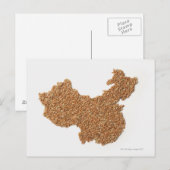 Carte Postale Chine continentale à base de riz glacé (Devant / Derrière)