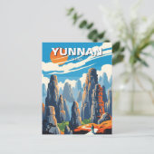 Carte Postale Chine de la forêt de pierre du Yunnan (Debout devant)