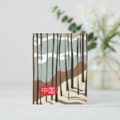 Carte Postale Chine Forêt hivernale magique (Debout devant)