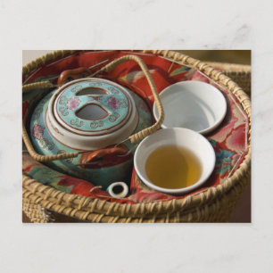 Carte Postale Chine, Hong Kong. Théière chinoise traditionnelle