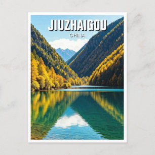 Carte Postale Chine Parc national de la vallée du Jiuzhaigou