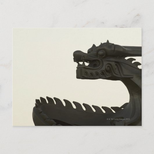 Carte Postale Chine, Pékin sculture traditionnelle de dragon (Devant)
