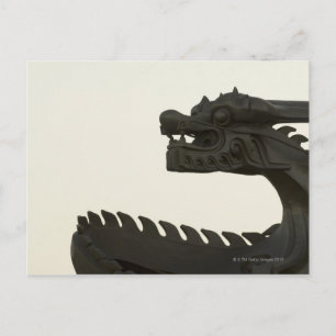 Carte Postale Chine, Pékin sculture traditionnelle de dragon