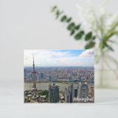 Carte Postale Chine, Shanghai Skyline par jour (Debout devant)