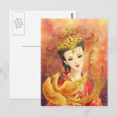 Carte Postale Chinese Bride with Phoenix Fantasy Postcard (Devant / Derrière)