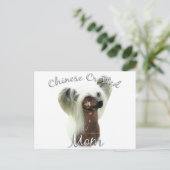 Carte Postale Chinese Crested Maman 2 (Debout devant)