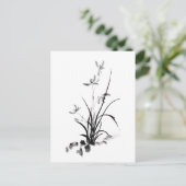 Carte Postale Chinese Iris - bw Photo (Debout devant)