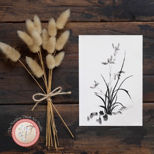 Carte Postale Chinese Iris - bw Photo