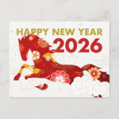 Carte Postale Chinese New Year 2026 Year Of Horse (Devant)