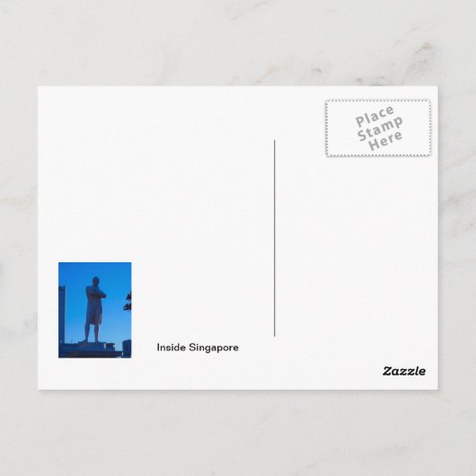 Carte Postale Chinese temple (Dos)