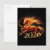 Carte Postale Chinese Year of Horse 2026 Celebrations (Devant / Derrière)