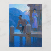Carte Postale Chingachgook par Newell Convers Wyeth (Devant)