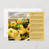 Carte postale chinoise de la recette de poisson cu (Devant / Derrière)