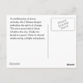 Carte postale chinoise Dragon (Dos)