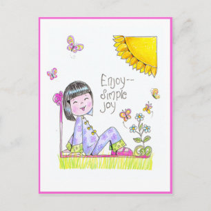 Carte postale chinoise fille