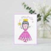 Carte postale chinoise fille (Debout devant)