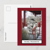 Carte postale chinoise Fu Dog Tacoma, Washington (Devant / Derrière)