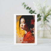 Carte postale chinoise - Portrait - Monde des femm (Debout devant)