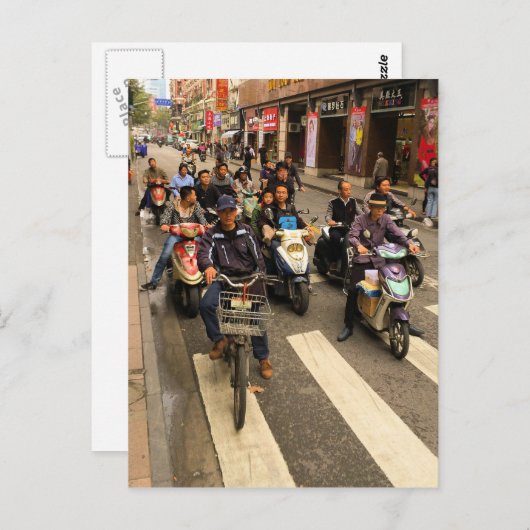 Carte postale chinoise Ready-Set-Go-Shanghai (Devant / Derrière)