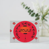 Carte postale chinoise Red Gray (Debout devant)