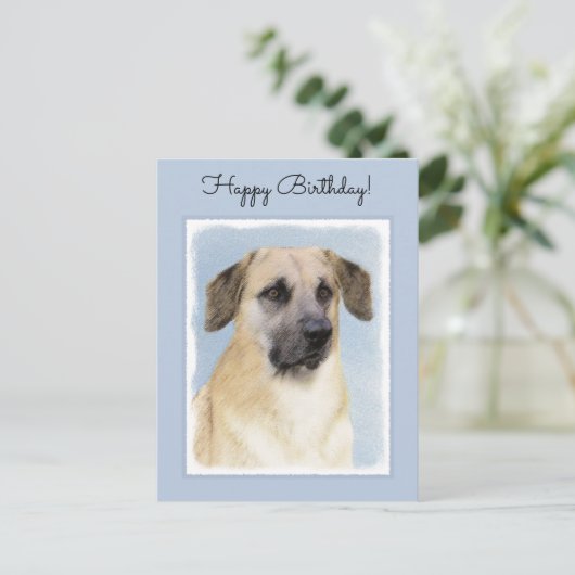 Carte Postale Chinook (Oreilles Laissées) Peinture - Art Chien o (Debout devant)