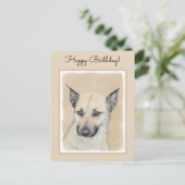 Carte Postale Chinook (Oreilles Pointées) Peinture - Art Chien o (Debout devant)