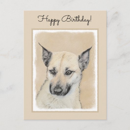 Carte Postale Chinook (Oreilles Pointées) Peinture - Art Chien o (Devant)