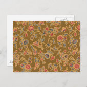 Carte Postale Chintz Fleur Classique Joli Design Floral Doux (Devant / Derrière)