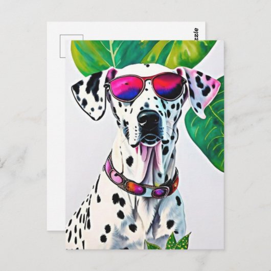 Carte Postale chiot (Devant / Derrière)