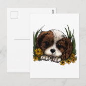 Carte Postale Chiot (Devant / Derrière)