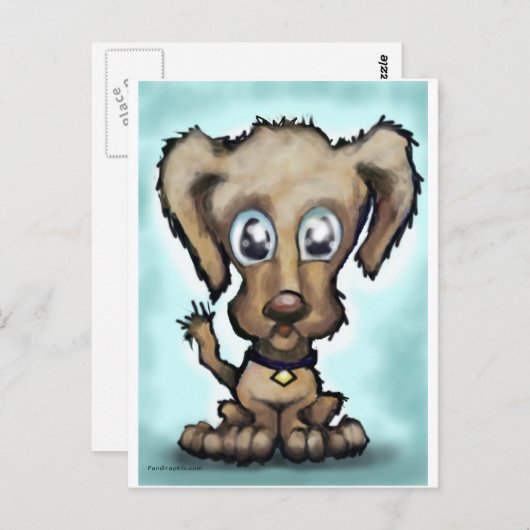 Carte Postale Chiot (Devant / Derrière)