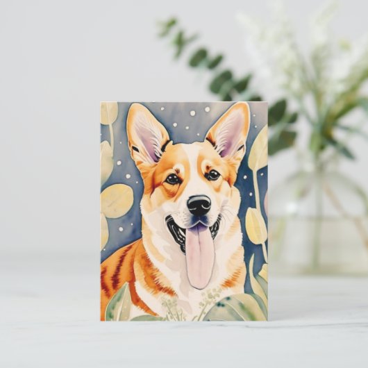 Carte Postale chiot (Debout devant)