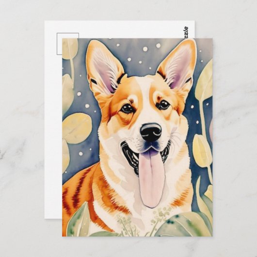 Carte Postale chiot (Devant / Derrière)