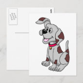 Carte Postale Chiot (Devant / Derrière)
