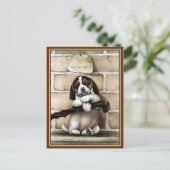 Carte postale : "Chiot, 4 semaines" (Debout devant)