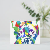 Carte Postale chiot bouledogue français (Debout devant)