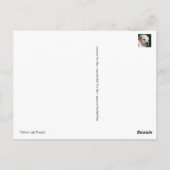 Carte Postale Chiot de laboratoire jaune (Dos)