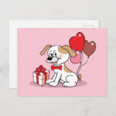 Carte Postale Chiot joyeux (Devant / Derrière)