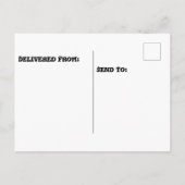 Carte Postale chiot linux aboie dans son octet (Dos)