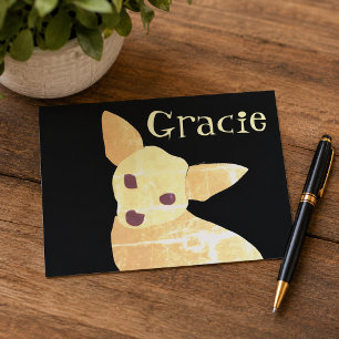 Carte Postale Chiot mignon Chihuahua Amusant Fantaisiste