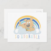 Carte Postale Chiot Scooby-Doo "tellement adorable" (Devant / Derrière)