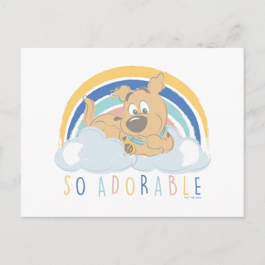 Carte Postale Chiot Scooby-Doo "tellement adorable" (Devant)