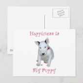 Carte Postale Chiots Bull Terrier (Devant / Derrière)
