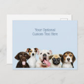 Carte Postale Chipies de découpe texte personnalisé (Devant / Derrière)